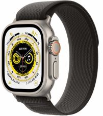 Apple Watch Ultra GPS + Cellular, 49 мм, корпус из титана, ремешок Trail черного/серого цвета